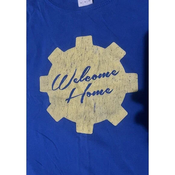 Fallout 4 2015 'Welcome Home' Vault Door T-Shirt Size XL Zenimax/Bethesda - Picture 2 of 10